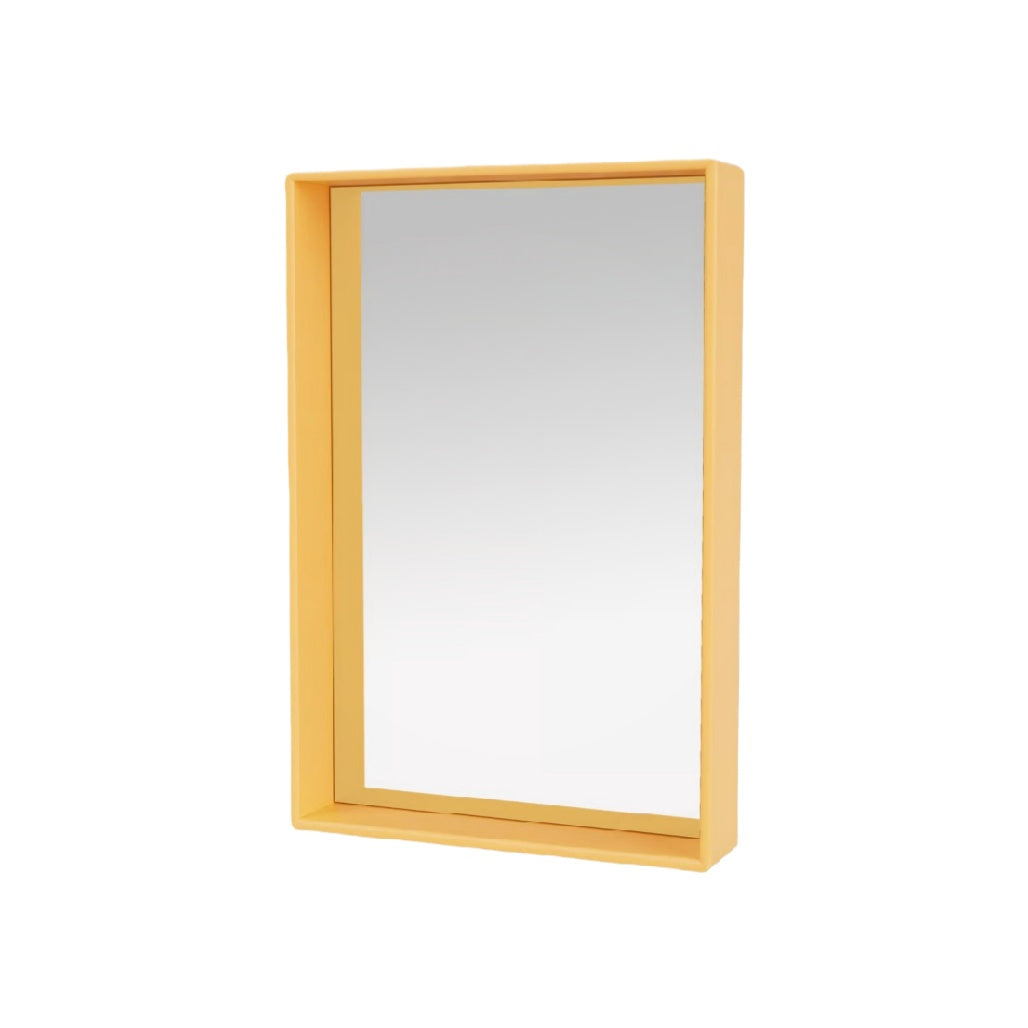 Modern Yellow Framed Wall Mirror - Simple & Stylish Home Decor