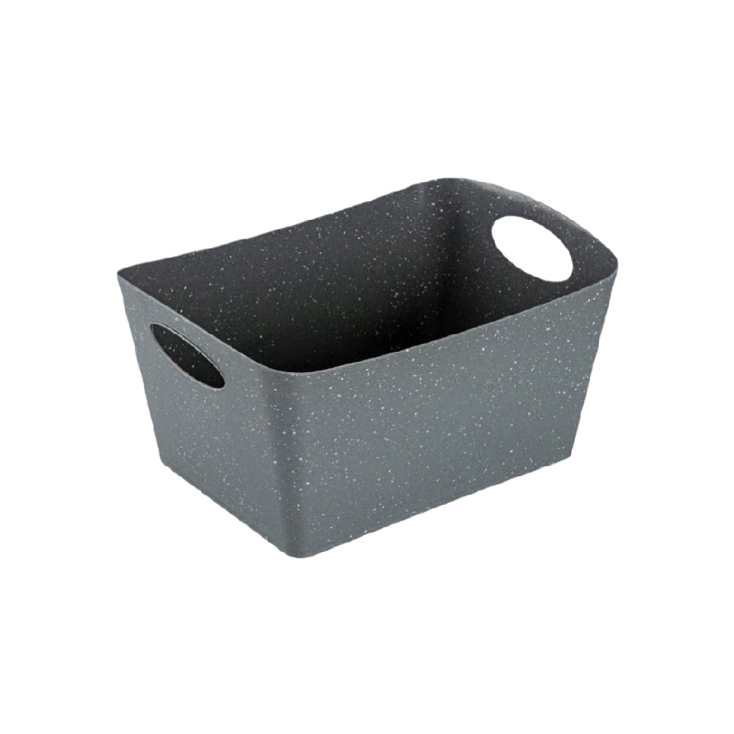 Durable Grey Storage Bin with Handles – Stylish Organizer for Home and Office